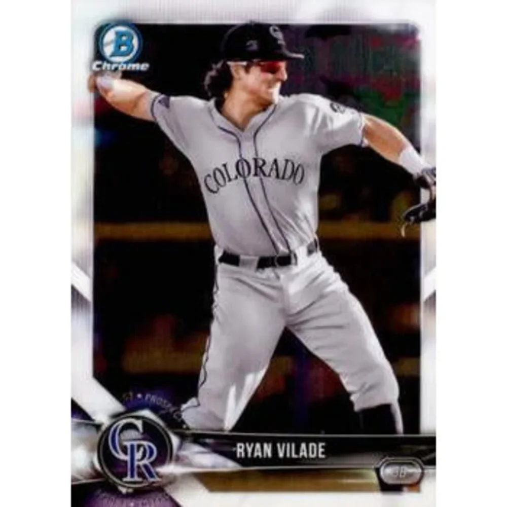 2018 Bowman Chrome Prospects Ryan Vilade BCP92 Colorado Rockies